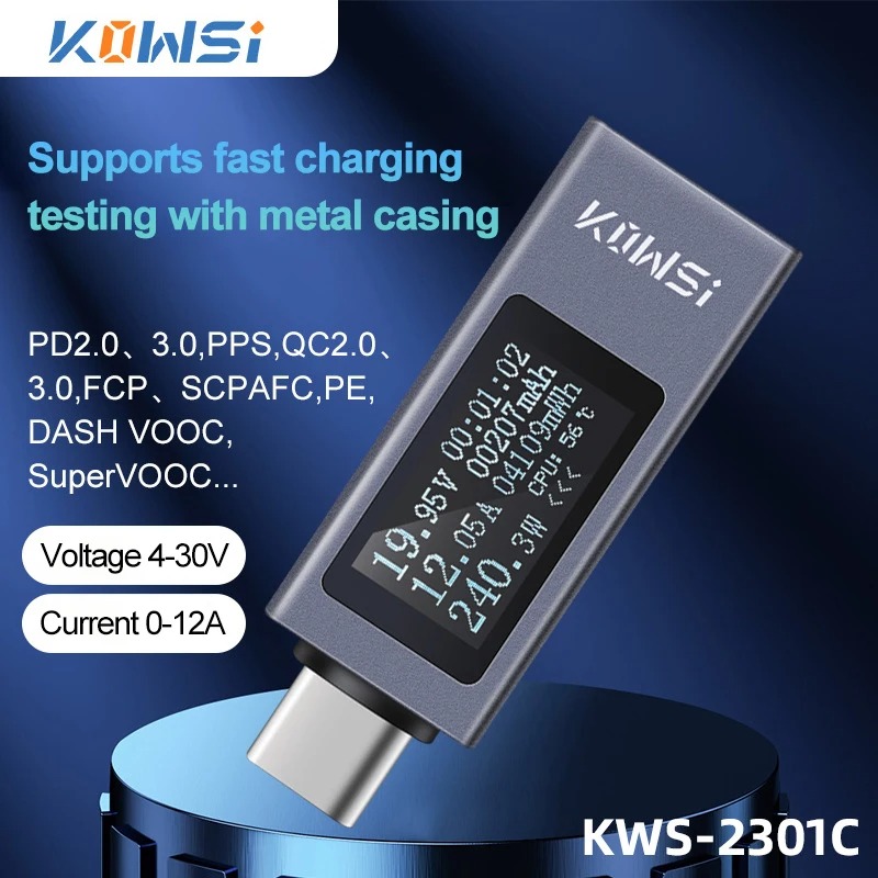 Power Supply Tester - Monitor di tensione di corrente di