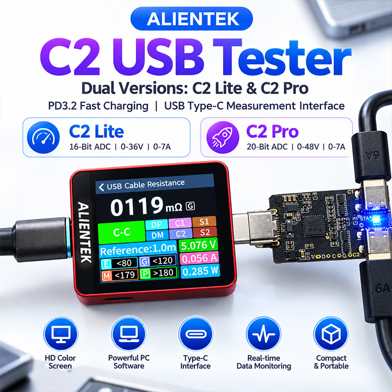 ALIENTEK C2 Tester con Schermo - Power Supply Tester recensione e prezzo